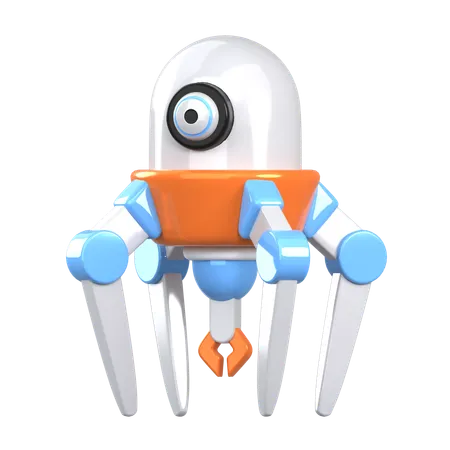 Nano Robot  3D Icon