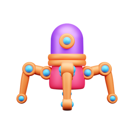 Nano-Roboter  3D Icon