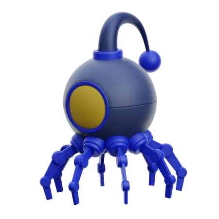 Nano-Roboter  3D Icon