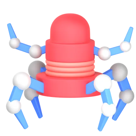 Nano-Roboter  3D Icon