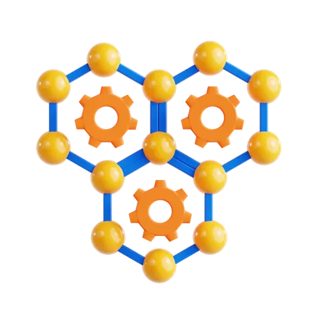 Nano Technology  3D Icon