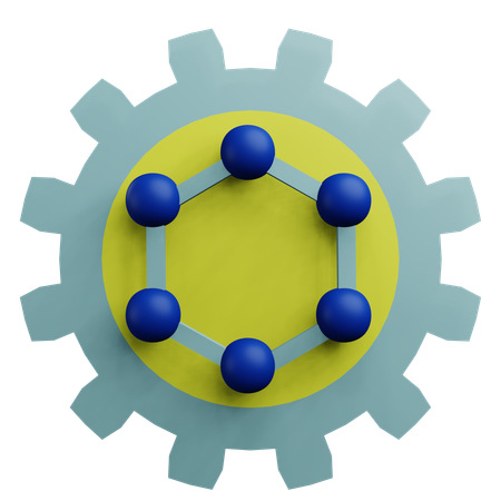 Nano Technology  3D Icon