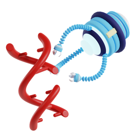 Nanobots reparan el adn  3D Icon