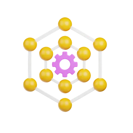 Nanotechnologie  3D Icon