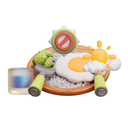 Não coma  3D Icon