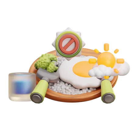 Não coma  3D Icon