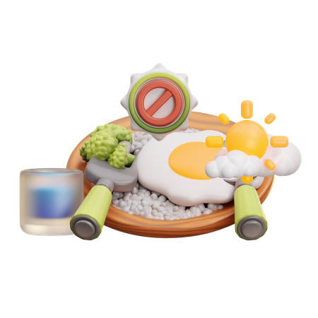 Não coma  3D Icon