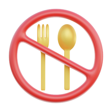 Não coma  3D Icon