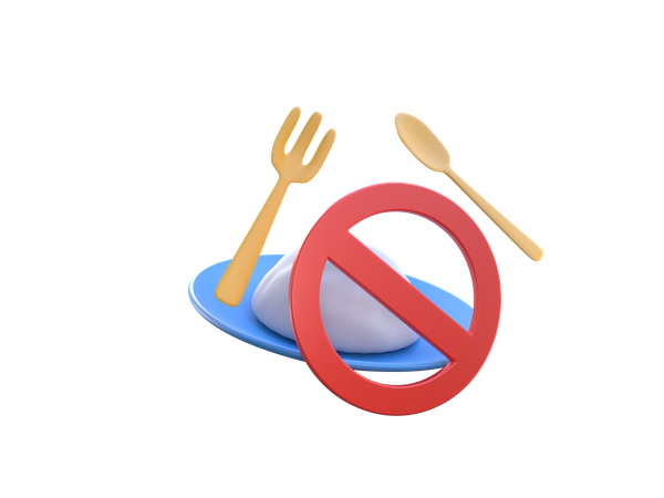 Não coma  3D Icon