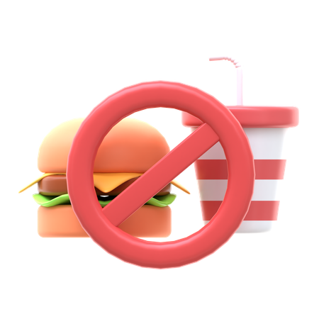 Não coma  3D Icon