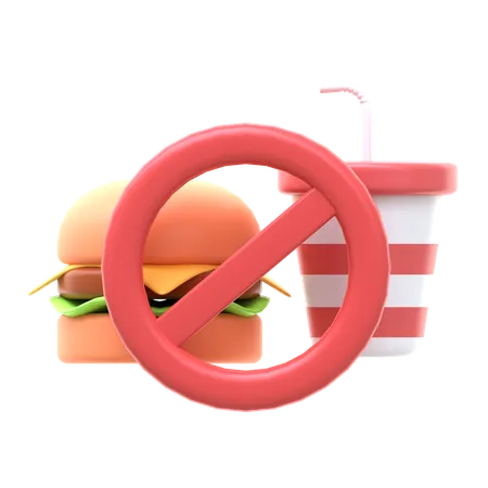 Não coma  3D Icon