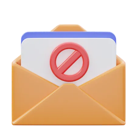 Sem e-mail  3D Icon