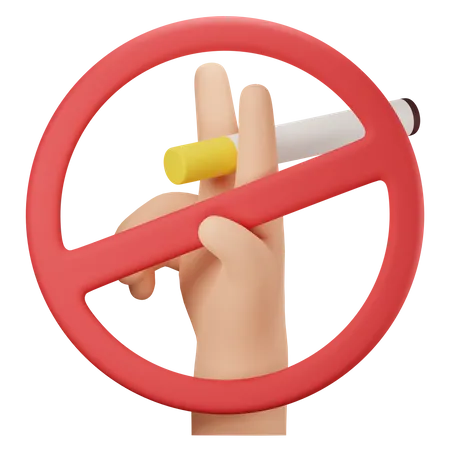 Não fume  3D Icon