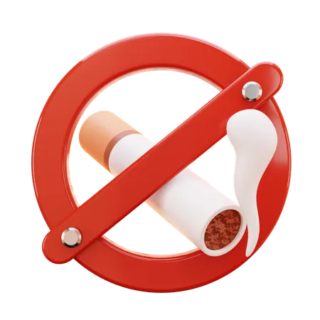 Não fume  3D Icon