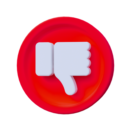 Não gosto  3D Icon