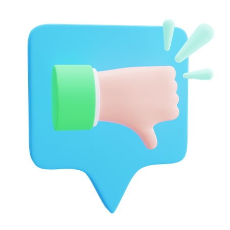 Não gosto de comentar  3D Icon