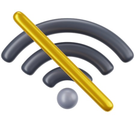 Sem wi-fi  3D Icon