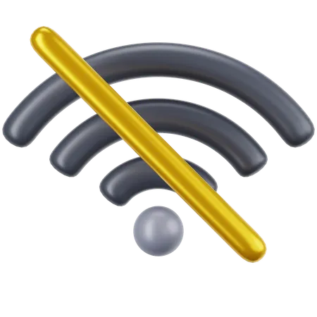 Sem wi-fi  3D Icon