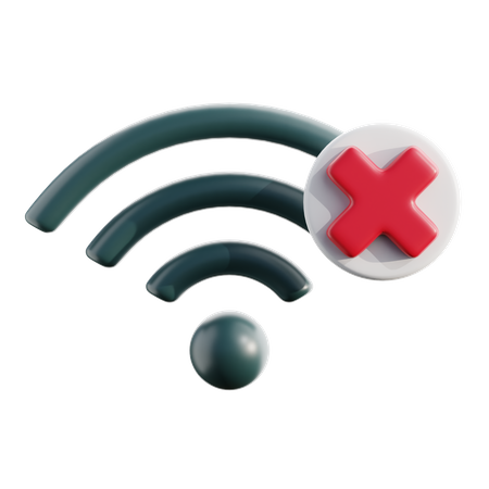 Sem wi-fi  3D Icon