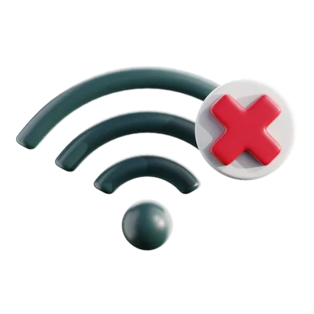 Sem wi-fi  3D Icon