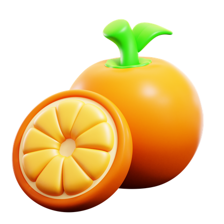 Naranja  3D Icon