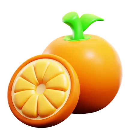 Naranja  3D Icon