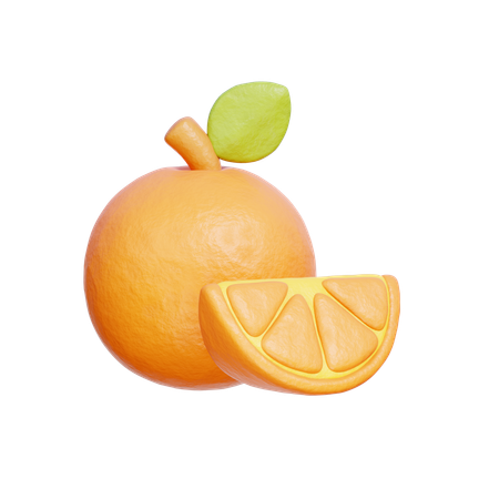 Naranja  3D Icon