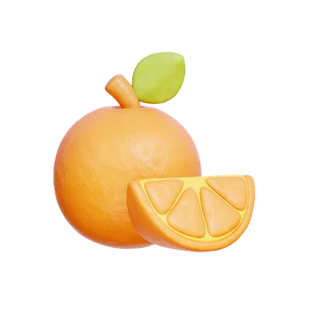 Naranja  3D Icon