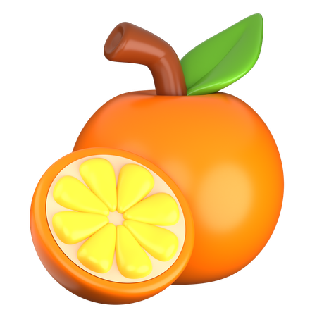 Naranja  3D Icon