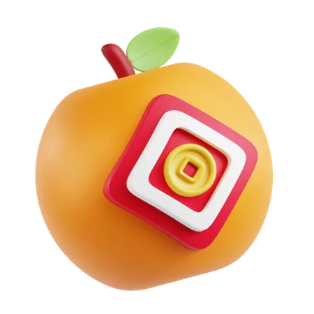 Naranja  3D Icon