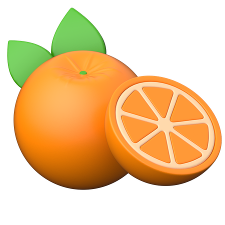 Naranja  3D Icon