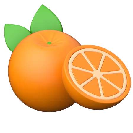 Naranja  3D Icon