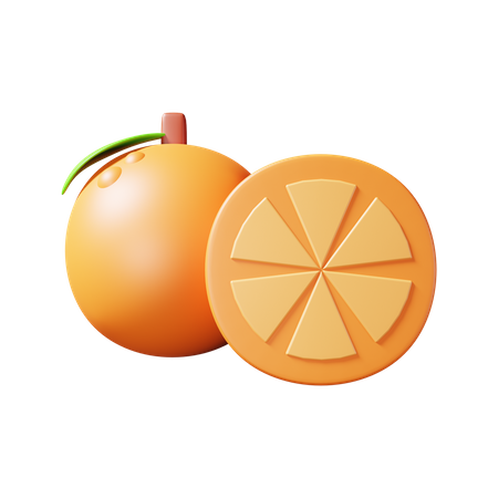 Naranja  3D Illustration