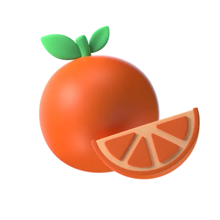 Naranja  3D Illustration