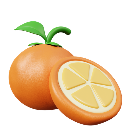 Naranja  3D Icon