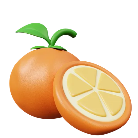 Naranja  3D Icon