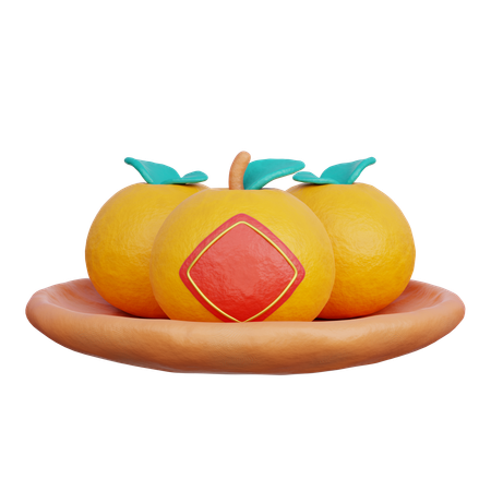 Naranja china  3D Icon