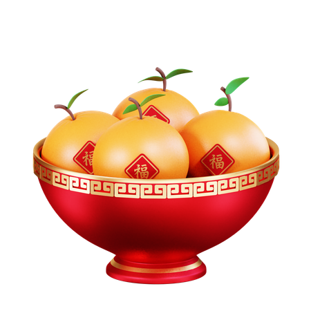 Naranja china  3D Icon