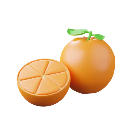 Naranja  3D Icon