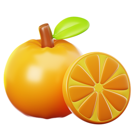 Naranja  3D Icon