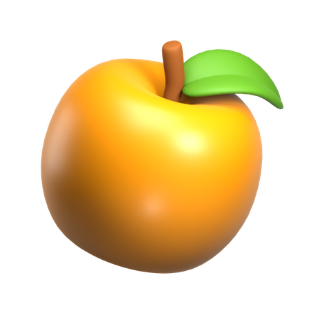 Fruta naranja 3d  3D Icon