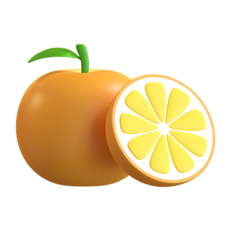 Naranja  3D Illustration