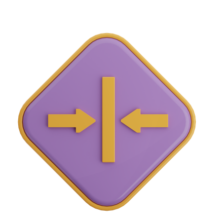 Narrow Arrow  3D Icon