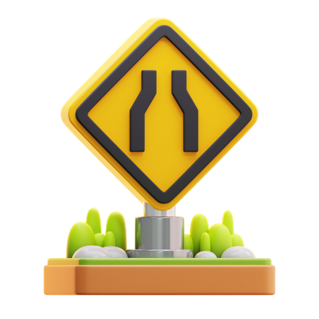 Narrow road  3D Icon