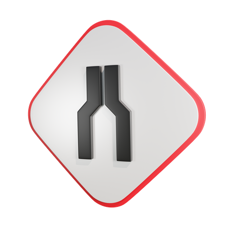 Narrow Road Ahead  3D Icon