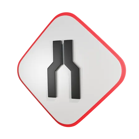 Narrow Road Ahead  3D Icon