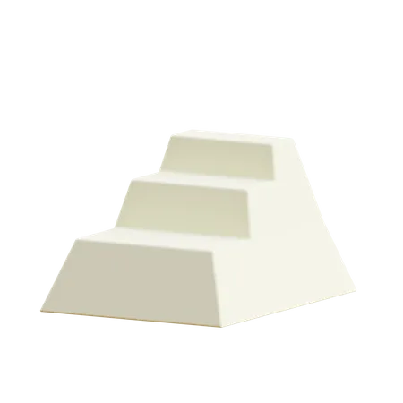 Narrow Stairs 3D Icon