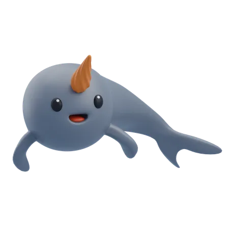 Narwhal  3D Icon