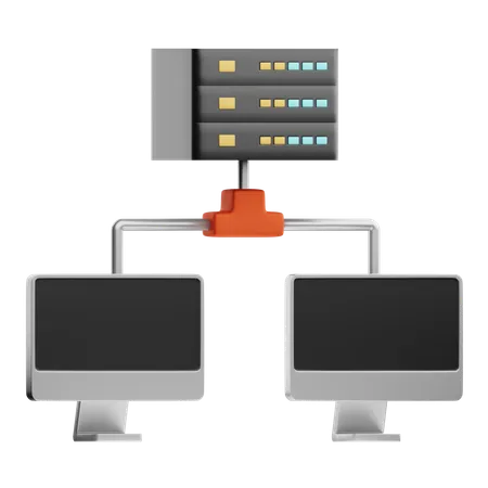 NAS Networkattached Storage  3D Icon