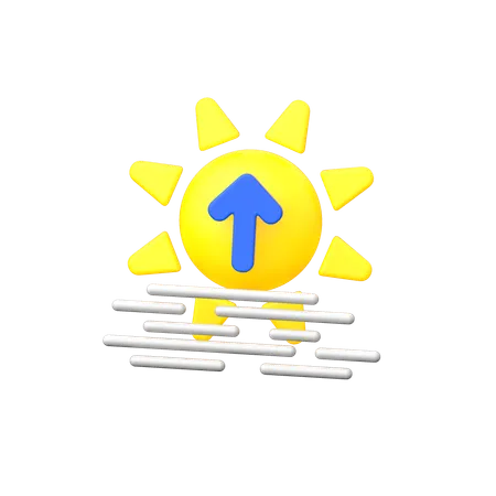 Nascer do sol  3D Icon